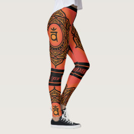 Celtic Tribal Sacral Chakra Leggings