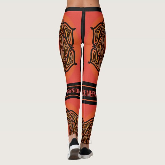Celtic Tribal Sacral Chakra Leggings (Achterkant)
