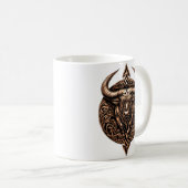 Celtic Tribal Taurus Zodiac Mug Koffiemok (Voorkant rechts)