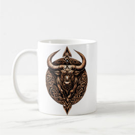 Celtic Tribal Taurus Zodiac Mug Koffiemok