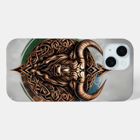 Celtic Tribal Taurus Zodiac Phone Case (Achterkant (horizontaal))