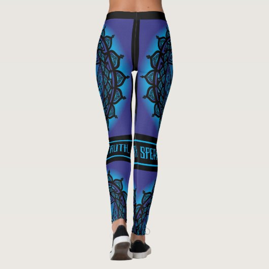 Celtic Tribal Throat Chakra Leggings (Achterkant)