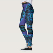 Celtic Tribal Throat Chakra Leggings (Links)