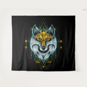 Celtic Tribal Wolf Wandkleed