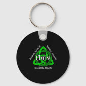 Celtic Trinity Kno St Patricks Prayer Christian  Sleutelhanger (Voorkant)