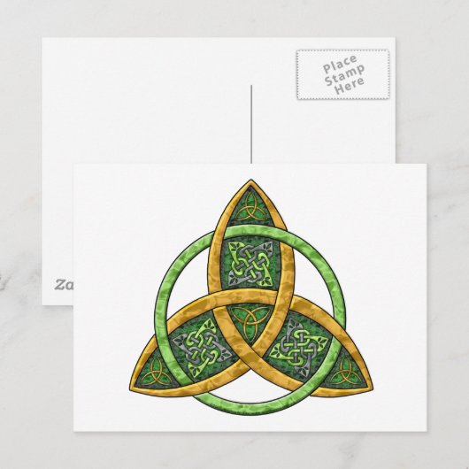 Celtic Trinity Knot Briefkaart (Voorkant / Achterkant)