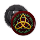 Celtic Trinity Knot Button Flesopener (Voorkant)
