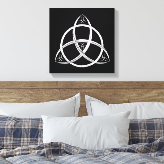 Celtic Trinity Knot Canvas Afdruk (Insitu (Slaapkamer))