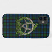 Celtic Trinity Knot en Campbell Militaire Tartan Case-Mate iPhone Case (Achterkant (horizontaal))