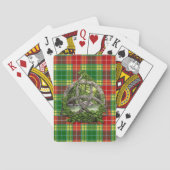 Celtic Trinity Knot en Clan Buchanan Tartan Speelkaarten (Achterkant)