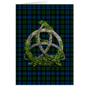 Celtic Trinity Knot en Clan Campbell Tartan