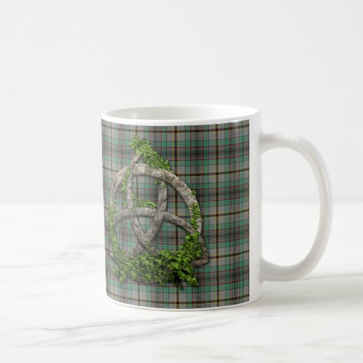 Celtic Trinity Knot en Clan Craig Tartan Koffiemok (Rechts)