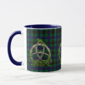 Celtic Trinity Knot en Clan Davidson Tartan Mok (Links)