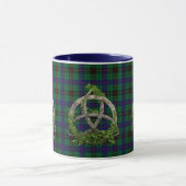 Celtic Trinity Knot en Clan Davidson Tartan Mok (Midden)
