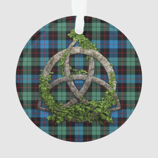 Celtic Trinity Knot en Clan Guthrie Tartan Ornament (achterkant)