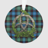 Celtic Trinity Knot en Clan Guthrie Tartan Ornament (voorkant)