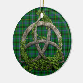 Celtic Trinity Knot en Clan Henderson Tartan Keramisch Ornament (Links)