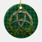 Celtic Trinity Knot en Clan Henderson Tartan Keramisch Ornament (Achterkant)