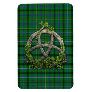 Celtic Trinity Knot en Clan Henderson Tartan Magneet