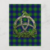 Celtic Trinity Knot en CLAN Johnston Tartan Briefkaart (Voorkant)