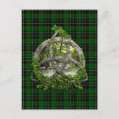 Celtic Trinity Knot en Clan MacAlpine Tartan Briefkaart (Voorkant)