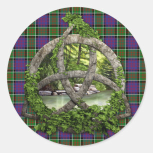 Celtic Trinity Knot en Clan MacDonald van Ranald Ronde Sticker