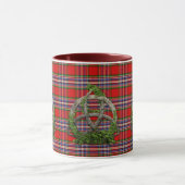Celtic Trinity Knot en Clan MacFarlane Tartan Mok (Midden)
