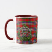 Celtic Trinity Knot en Clan MacFarlane Tartan Mok (Links)