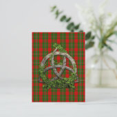 Celtic Trinity Knot en Clan MacGregor Tartan Briefkaart (Staand voorkant)