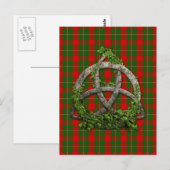 Celtic Trinity Knot en Clan MacGregor Tartan Briefkaart (Voorkant / Achterkant)