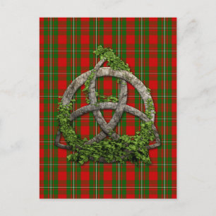 Celtic Trinity Knot en Clan MacGregor Tartan Briefkaart