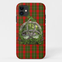 Celtic Trinity Knot en Clan MacGregor Tartan