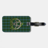 Celtic Trinity Knot en Clan MacInnes Tartan Bagagelabel (Achterkant horizontaal)