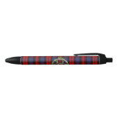 Celtic Trinity Knot en Clan MacLachlan Tartan Zwarte Inkt Pen (Bovenkant)