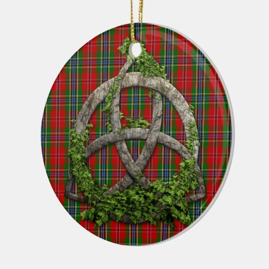 Celtic Trinity Knot en Clan MacLean van Duart Keramisch Ornament (Links)