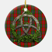 Celtic Trinity Knot en Clan MacLean van Duart Keramisch Ornament (Achterkant)
