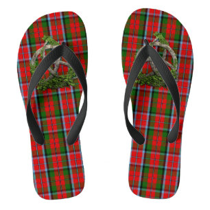 Celtic Trinity Knot en Clan MacNaughton Tartan Teenslippers