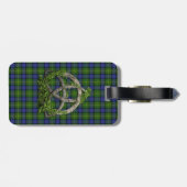 Celtic Trinity Knot en Clan Muir Tartan Bagagelabel (Achterkant horizontaal)
