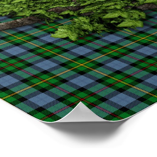 Celtic Trinity Knot en Clan Smith Tartan Poster (Hoek)