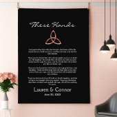 Celtic Trinity Knot Irish Wedding Vows Handfasting Wandkleed