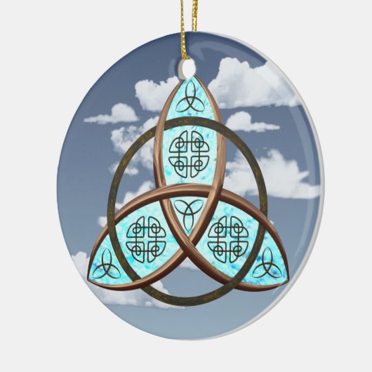 Celtic Trinity Knot Keramisch Ornament (Links)