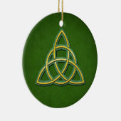 Celtic Trinity Knot of Triquetra Ceramic Ornament (Rechts)