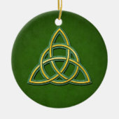 Celtic Trinity Knot of Triquetra Ceramic Ornament (Voorkant)