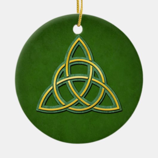 Celtic Trinity Knot of Triquetra Ceramic Ornament (Voorkant)