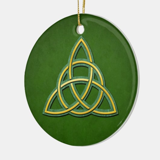 Celtic Trinity Knot of Triquetra Ceramic Ornament (Links)