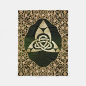 Celtic Trinity Knot op Forest Shadows Fleece Deken (Voorkant)