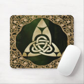 Celtic Trinity Knot op Forest Shadows Muismat (Met muis)