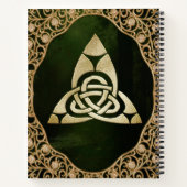Celtic Trinity Knot op Forest Shadows Notitieboek (Achterkant)