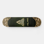 Celtic Trinity Knot op Forest Shadows Persoonlijk Skateboard (Horizontaal)