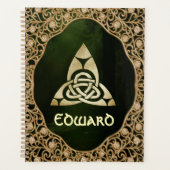 Celtic Trinity Knot op Forest Shadows Planner (Voorkant)